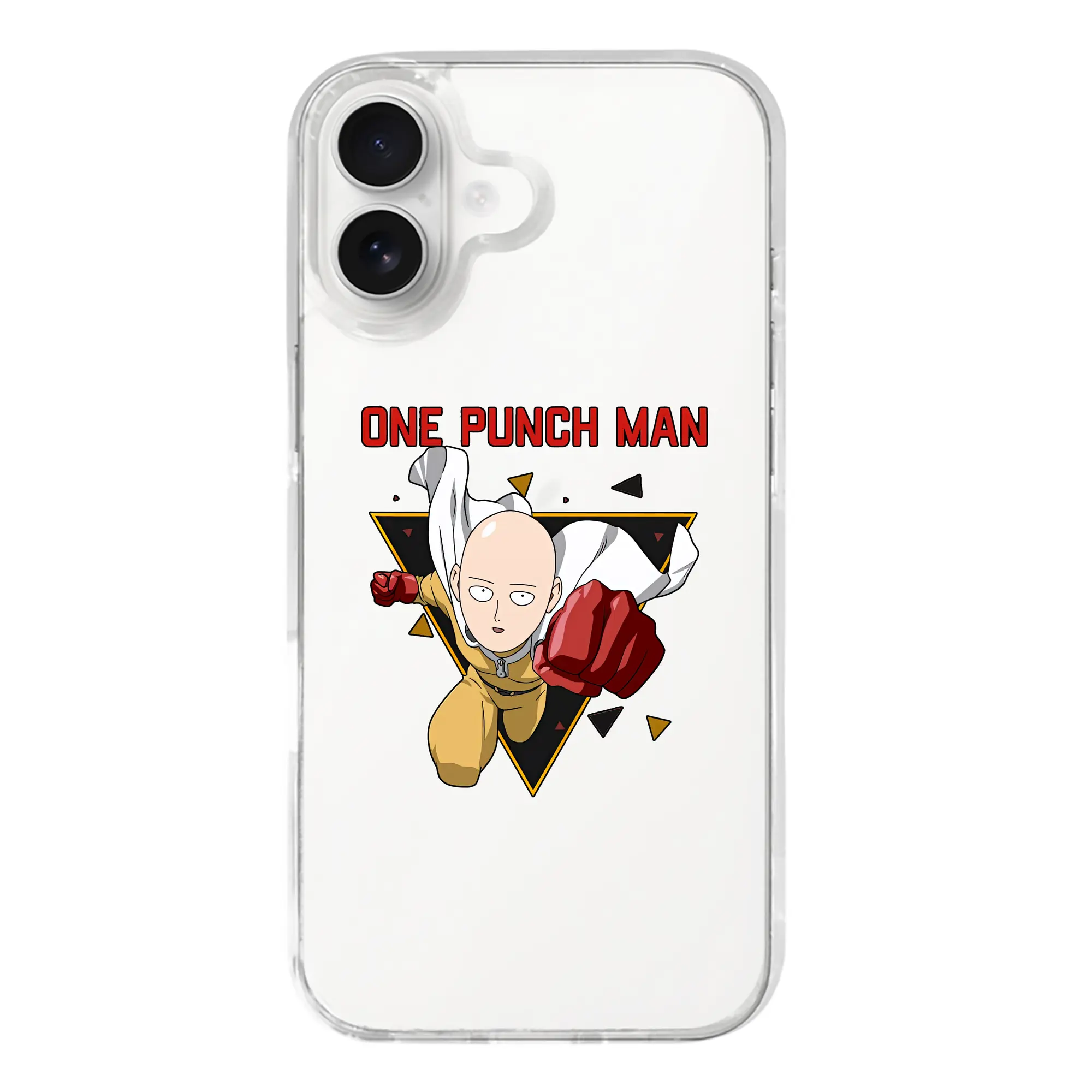 ワンパンマン グッズ サイタマ - iPhone 17シリーズ 透明スマホケース – 薄型・耐衝撃・精密フィット保護カバー